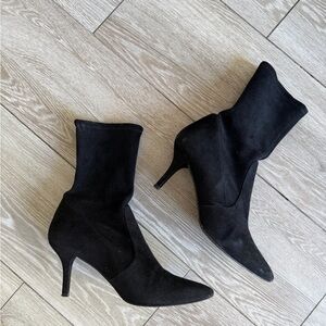Stuart Weitzman Black Heeled Boots